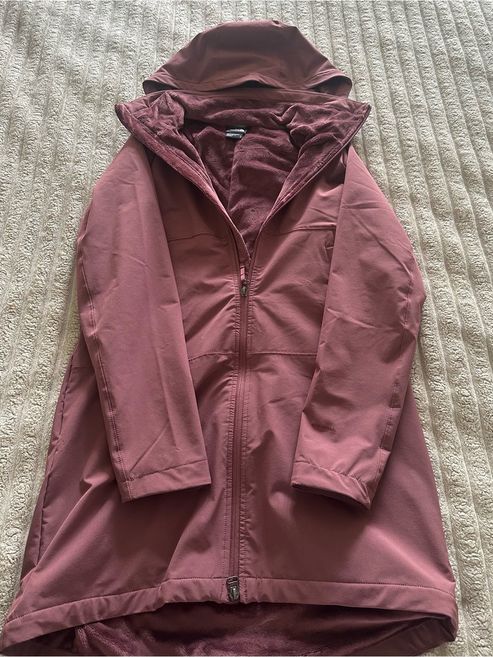 The North Face Women’s Hooded Trench Coat in Dusty Rose